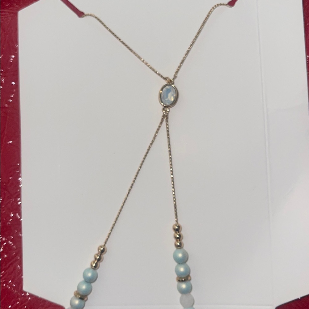 Romolo Elegant Gold and Pastel Bead Necklace - Picture 3 of 4